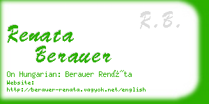 renata berauer business card